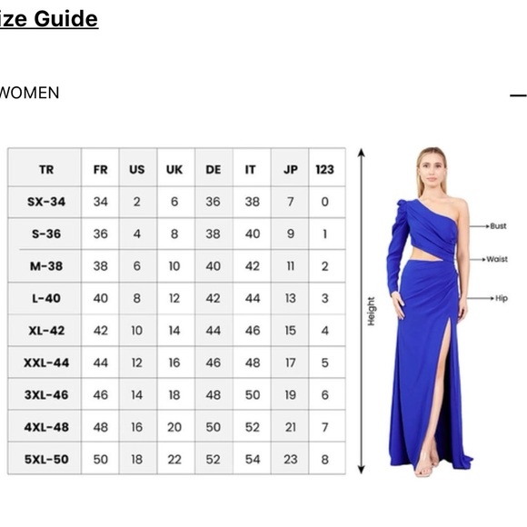 Allure Royal Blue Evening Dress - Picture 13 of 13